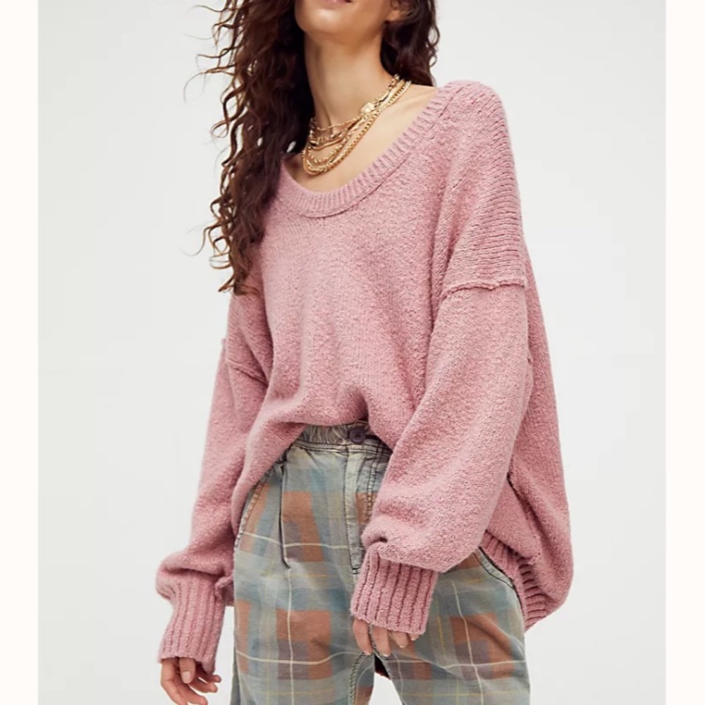 Free People Brookside Slouchy Tunic Sweater - Picture 7 of 9